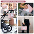 Diaper Clutch Bag with 2 Pieces Wipes Dispensers, Small Diaper Bag with Multiple Pockets for Baby Necessities, Pink