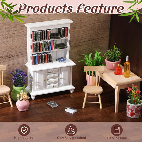 400 Pcs Miniature Dollhouse Flooring - 1:12 Scale Mini Wooden Floor Boards, Geometric Bamboo Doll House Furniture, Brown