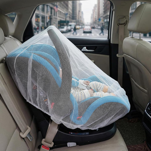 Rthjsfj 2Pcs Mosquito Net for Baby Bed Stroller, Breathable Portable Netting Cover for Bassinet, Travel Mini Crib, Car