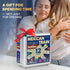Set 12 Set 91 Queensell Mexican Train Dominoes Double Jumbo Dominoes for Adults, Tiles with Colorful Dots, Wooden Hub