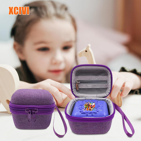 Hard Carrying EVA Case for Bitzee Interactive Toy, Protective Storage for 15 Animals Virtual Electronic Pet (Purple)