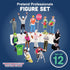 Constructive Playthings 12-Piece Diverse Career Toy Figure Set for Kids
