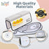 Small Steps Elbow Set Bath Kneeler and Rest Pad Ergonomic Baby Bath Kneeling Pad with Memory Foam and Non-Slip Design