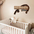 Country Personalized Name Sign for Baby Boy Room, Fisherman Theme Nursery Decor, Kids Wall Art