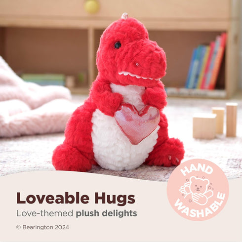 12 Bearington T-Riffic The Love Dinosaur Plush Stuffed Animal in, Ideal Plushies Gift for Kids & Girlfriends