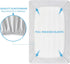 Pack 2 Pack, 38'' 24'', TILLYOU Mini Crib Fitted Sheets - Soft Knit Sheet for N Play, Microfiber Mini Crib Sheets