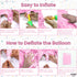 KatchOn Giant Pink 5 Balloon - 40 Inch Mylar Number 5 Balloon for 5th Birthday Decorations Girl