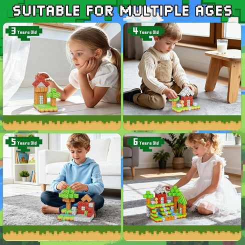 HOTERA 103PCS 1 inch Set, 3 4 5 6 7 8 Magnetic Blocks Magnetic Building Blocks, Magnet Tiles Stacking Cubes Toy
