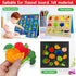 62 Felt Board Pieces for Learning Fruits and Vegetables, Felt Flannel Board for Kindergarten, Preschool, Toddlers