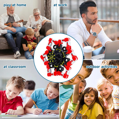 Hdnpea Kids,36PCS Easter Basket Stuffers for Transformable Fidget Spinners for Kids and Adults, Stress Relief Sensory