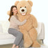 MorisMos 51 inch Smile Giant Teddy Bear, Large Stuffed Bears with Big
