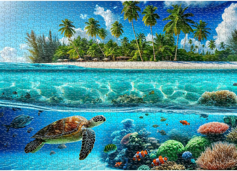 1000 1000 Sutinban Sea Turtle Piece Puzzle for Adults, Coolest Adult Puzzle Pieces, Wave Spirit Hawaii Ocean Jigsaw