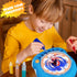Hewaurorion 7 36 4 5 6 7 8 9 10 11 12, Spin Art Machine for Kids, Paint Spinner Arts and Crafts Kit with Washable