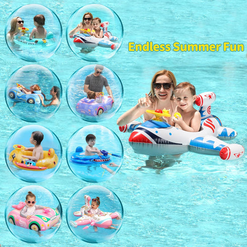 Inflatable Toddler Pool Float Boat - Car Design for Kids