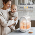 11-in-1 Bottle Warmer for Breastmilk, Double Bottle Warmer Large Touchscreen with Night Light, Detachable for Easy