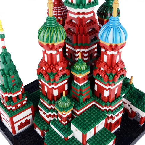 Building Block Set - Saint Basil's Cathedral Architecture Model, 4300 PCS Educational Mini Blocks