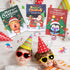 Riccioney 48Pcs Set Christmas Coloring Book for Kids with Crayons, Christmas Activity Books Mini Coloring Book Bulk DIY