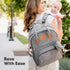 Backpack Backpack KeaBabies Diaper Bag - Large Baby Diaper Bag with Changing Pad, Baby Boy, Girl, Travel for Mom