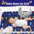100% 1 Pack Cloele Dinosaur Fitted Crib Sheet - Baby Polyester Crib Sheet for Standard Crib and Toddler Mattresses