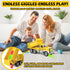 1 2 3 4 5 6 Car Toys for Toddlers, Dump Truck Toy with Self-Lifting Bed, Lights Music Toy Trucks Construction Vehicle
