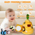 Sortnic 6-12 4 0-3 Baby Toys Months, Soft Beehive with Sensory Bees, Map Pad, Rattle, Crinkle Paper, Squeaker, Mirror