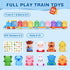 GooMags 1 2 3 Set Counting 9 10 2 Montessori Toys for Toddlers Years Old, Farm Animal Train with Matching Sorting