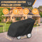 rubix cube 600D 6 Commercial Outdoor Buggy Tarp Cover, Heavy Duty Waterproof Passenger Seater Stroller Cover, UV