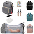 Diaper Bag with Changing Station, 7 in 1 Travel Diaper Bag Backpack, Mommy Bag with USB Charging Port (Grey)
