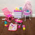 Gloria Dollhouse Furniture - Baby Home Nursery Playset