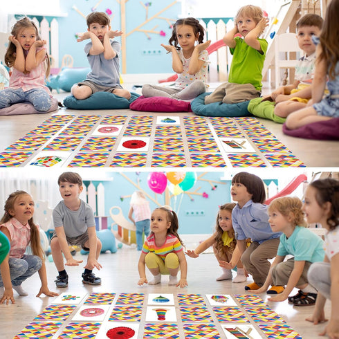 60 Pieces Jumbo Memory Matching Game - 30 Pairs Educational Cards for Preschool Activities