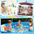 Honoson 24 Summer Summer (8 Pcs Beach Rubber Duckies Bulk Mini Rubber Duck Bath Toys Float Bathtub Ducky Cute Squeaky