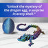 Amerimaker 20" 3D Articulated Printed Dragon with Surprise Egg Flexible Fidget Toy for Kids & Teens, Dragon Egg Hunt
