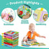 OKOOKO Soft Baby Books 6PCS, Washable Cloth Bath Books for Early Education Learning Toy for Newborns