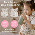 6m-3T BapronBaby Flutter Delilah Floral Bapron - No Neck Tie Safer Bib for Baby & Toddler - Soft Waterproof Stain