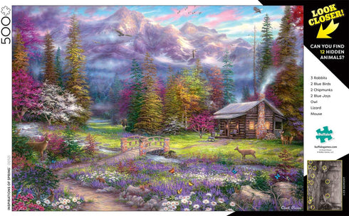 Buffalo Games - Chuck Pinson - 500pc Look Closer Inspirations of Spring - 500 Piece Jigsaw Puzzle for Adults