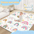 1-Inch 50" 50" Tummy Baby Play Mat, Thick Foam X Playpen Mat,Waterproof & Non - Slip Playmat for Baby Play on Floor