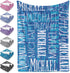 Yoke Style Personalized Blankets for Kids, Custom Baby Blanket with Name, Customized