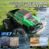 BG028 IPX7 2.4GHz 4WD 360Rotation,Flowing Light,40mins DEERC Amphibious RC Monster Truck/Boat, Waterproof Remote