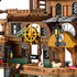 RiceBlock Sets 8-12, 573 Pirate Ship Building Toys, Pirate Wharf Themed City Store Building Bricks for Boys Age Pieces