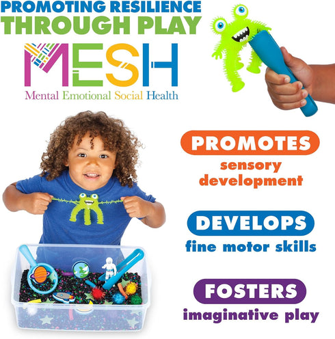 3-5+, 10.25 14.5 4.75 inches Creativity for Kids Sensory Bin: Outer Space Toys - Preschool and Toddler Sensory Toys