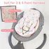 Infant Car Seat Insert for Newborn Girls Boys, Reversible Baby Carseat Head Support with Strap Pads, Soft Baby Car Seat