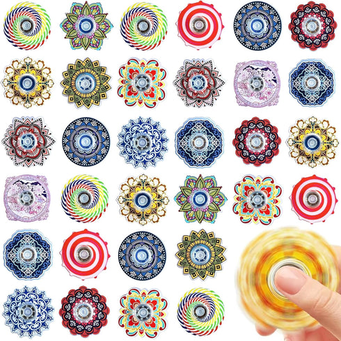MEZHOBBY 40 Pack Mini Fidget Spinner Toys Party Favors, Desk School Toy Anxiety