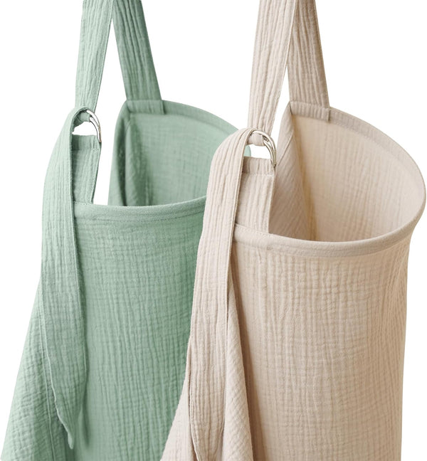 Coreeky 2 Pack Muslin Nursing Cover for Breastfeeding, Soft & Breathable 100% Cotton