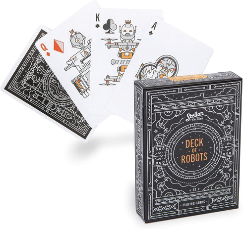 Stellar Factory Deck of Robots: A Playing Card Deck Featuring Restless Robots
