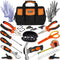 INCLY 24 PCS Kids Real Tool Set with Tool Bag, Boys Small Real Hand Tools Kit for Home DIY Building and Woodworking