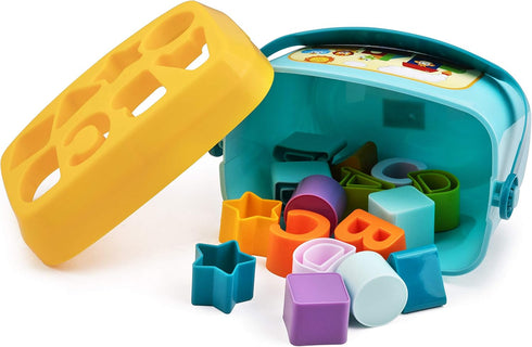 Playkidz Shape Sorter Baby and Toddler Toy, ABC and Shape Pieces, Sorting Shape Game for Children 18 Months+