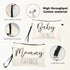 Mommy Set, 2 & Baby Bag - Canvas Zipper Pouch New Mom Essentials, Postpartum Travel Toiletry Bag for Baby, PCS