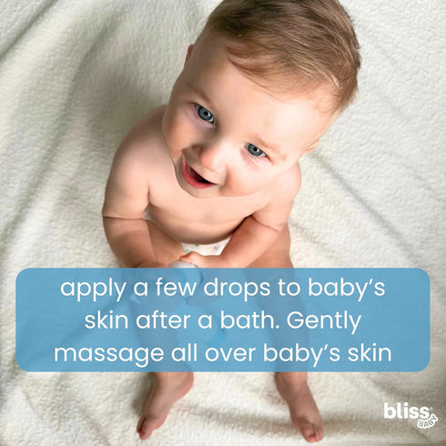 4 Oz. Bliss Baby Oil, All Natural, Premium & Unscented, Vegan - Made with Organic Avocado Oil, Coconut Oil