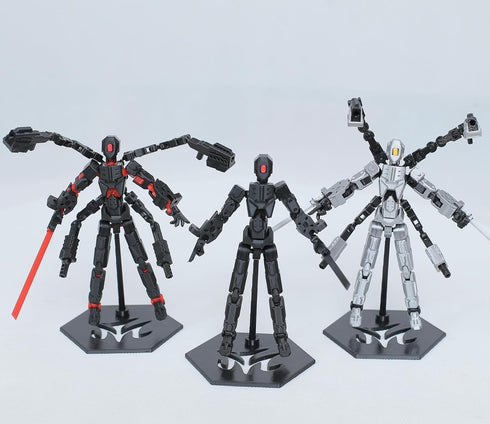 MMXBGS T13 Set, 3D Dummy 13, 13 6 13 13 Action Figure Printed Titan with Arms, T Multi-Jointed Movable, Lucky Robot