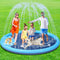 Splash Pad for Kids and Dog 94.5", YSJILIDE Non-Slip Large Sprinkler Splash